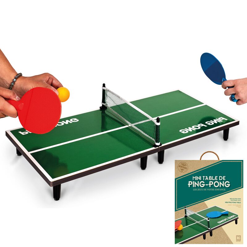 Table De Ping-pong Verte Avec Filet Dans La Chambre Photo stock