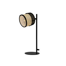 Lampe De Chevet Noir Et Bois Clair